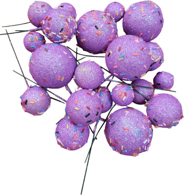 Adwitiya fox balls purple Cake Topper(purple Pack of 20)