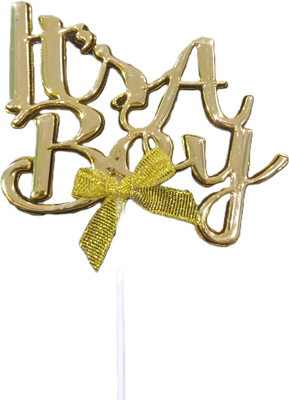 Adwitiya Cake Topper(Golden Pack of 1)