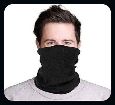 Jully Black Bike Face Mask for Men & Women(Size: Free,  Balaclava)