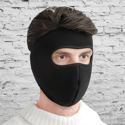Hench Black Bike Face Mask for Men & Women(Size: M,  Balaclava)