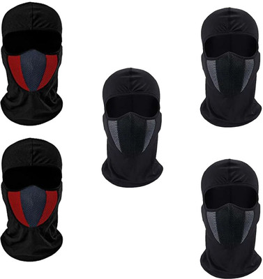 eFashionDeals Red, Grey Bike Face Mask for Men & Women(Size: Free,  Balaclava)