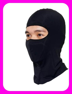 meenu arts Black Bike Face Mask for Men(Size: XXL,  Balaclava)