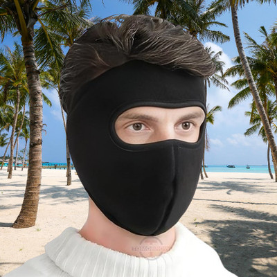 Ultrawise Black Bike Face Mask for Boys & Girls(Size: Free,  Balaclava)