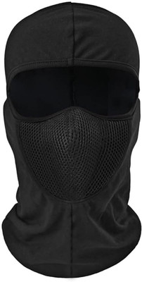 ZARRY Black Bike Face Mask for Men & Women(Size: Free,  Balaclava)