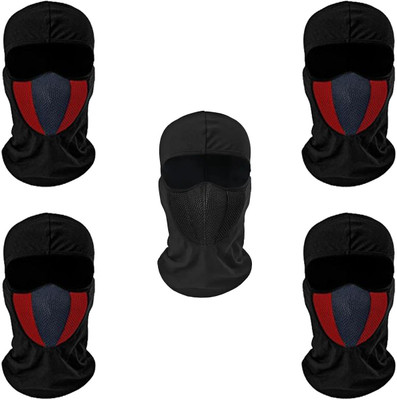 eFashionDeals Red, Black Bike Face Mask for Men & Women(Size: Free,  Balaclava)