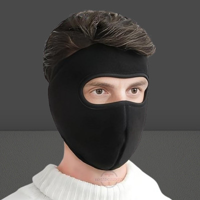 Ultrawise Black Bike Face Mask for Boys & Girls(Size: Free,  Balaclava)
