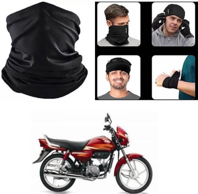 Saanu Black Bike Face Mask for Men & Women(Size: Free,  Balaclava)