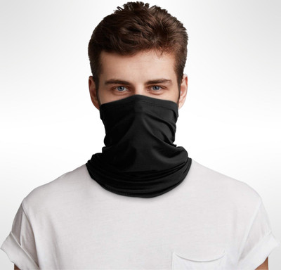 Crystal zone Black Bike Face Mask for Men & Women(Size: Free,  Balaclava)