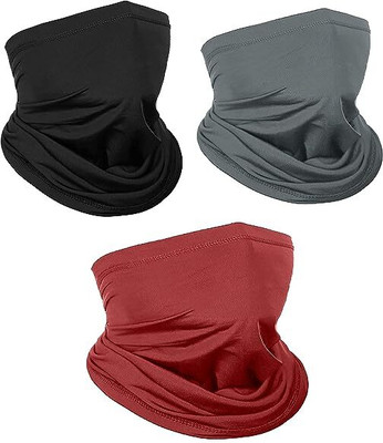 Caiuse Black, Red, Grey Bike Face Mask for Men & Women(Size: Free,  Balaclava)