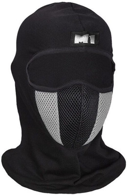 aksmit Black, Grey Helmet Skull Cap for Men & Women(Size: Free,  Balaclava)