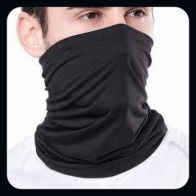 KINGSSWAY Black Bike Face Mask for Men & Women(Size: Free,  Balaclava)