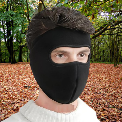 Hench Black Bike Face Mask for Men & Women(Size: Free,  Balaclava)