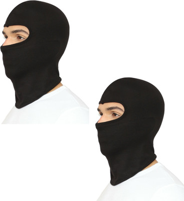 Gajraj Black Bike Face Mask for Men & Women(Size: Free,  Balaclava)