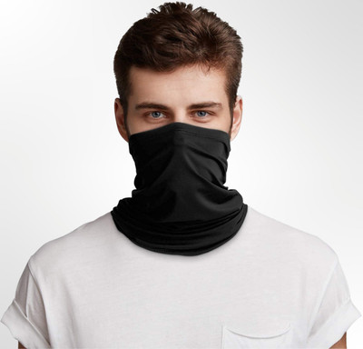 Crystal zone Black Bike Face Mask for Men & Women(Size: Free,  Balaclava)