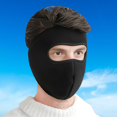 Darkview Black Bike Face Mask for Men & Women(Size: M,  Balaclava)