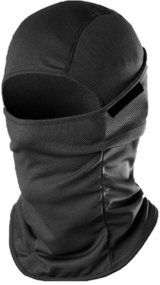 MozFit Black Bike Face Mask for Men & Women(Size: Free,  Balaclava)