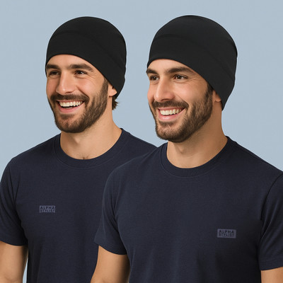 ALPHA STYLIST Solid Sports/Regular Cap Cap(Pack of 2)