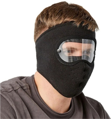 Homeistic Applience Black Bike Face Mask for Men & Women(Size: Free,  Balaclava)