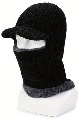 Creeknest Black Bike Face Mask for Men & Women(Size: Free,  Balaclava)