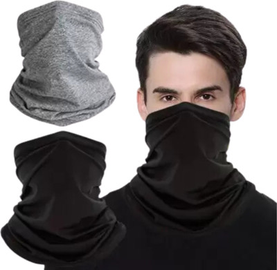 plutoprom Black, Grey Bike Face Mask for Men & Women(Size: Free,  Balaclava)