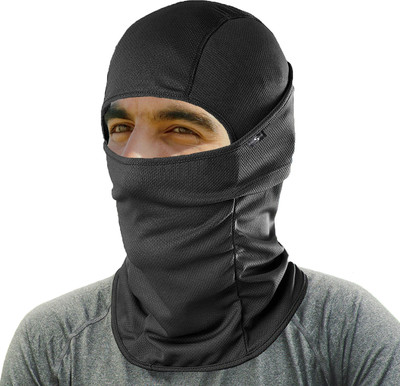 Kingsway Black Bike Face Mask for Men & Women(Size: Free, Balaclava)