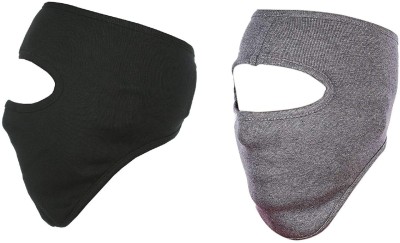 zendro Grey, Black Bike Face Mask for Boys(Size: Free,  Balaclava)