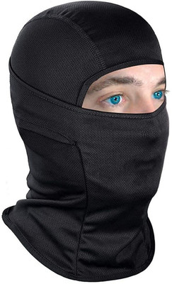 PROGIENCE Black Bike Face Mask for Men & Women(Size: Free,  Balaclava)