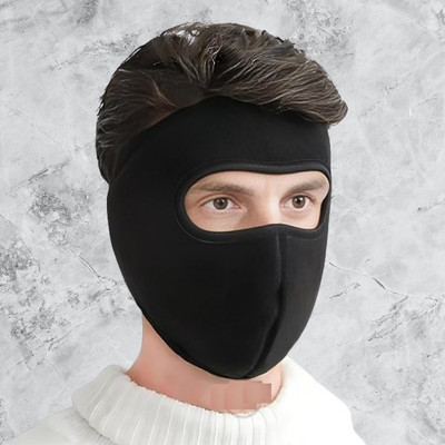Hench Black Bike Face Mask for Men & Women(Size: Free,  Balaclava)