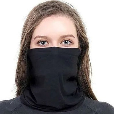 BikenWear Black Helmet Skull Cap for Men & Women(Size: Free,  Balaclava)