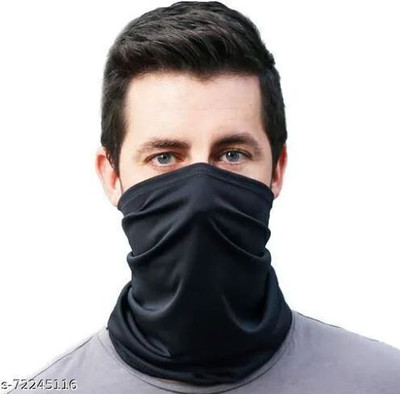 BikenWear Black Helmet Skull Cap for Men & Women(Size: Free,  Balaclava)