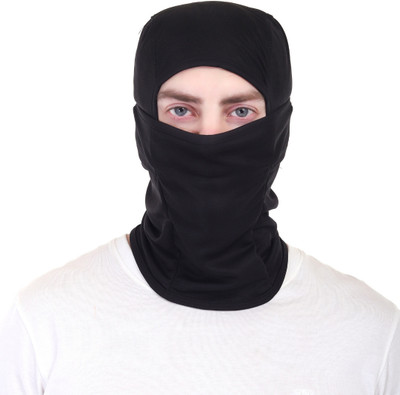 Caiuse Black Helmet Skull Cap for Men & Women(Size: Free,  Balaclava)