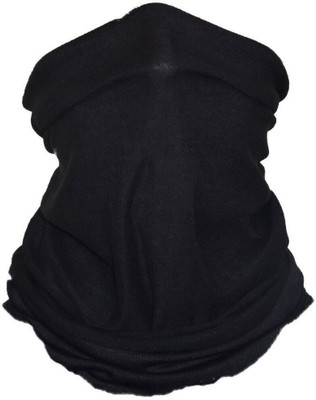 Crystal zone Black Helmet Skull Cap for Men & Women(Size: Free,  Balaclava)