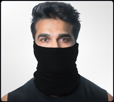 Kingsway Black Bike Face Mask for Men & Women(Size: Free,  Balaclava)