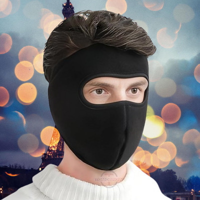 Ultrawise Black Bike Face Mask for Boys & Girls(Size: Free,  Balaclava)