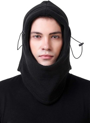 Motoway Black Bike Face Mask for Men(Size: Free,  Balaclava)