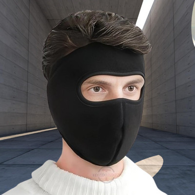 Ultrawise Black Bike Face Mask for Boys & Girls(Size: Free,  Balaclava)