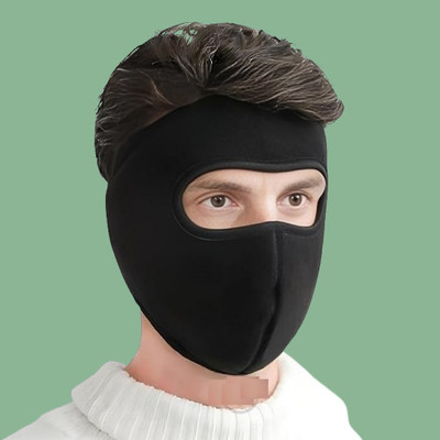 Hench Black Bike Face Mask for Men & Women(Size: Free,  Balaclava)