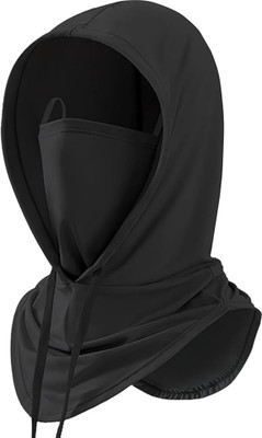 SERPLEX Black Bike Face Mask for Men & Women(Size: L,  Balaclava)