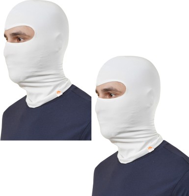 PEENAKIN White, White Bike Face Mask for Men(Size: Free,  Balaclava)