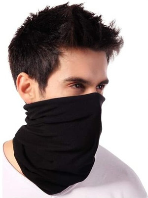KUNTAIL ENTERPRISES Black Bike Face Mask for Men & Women(Size: Free,  Balaclava)
