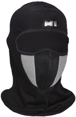 aksmit Black, Grey Helmet Skull Cap for Men & Women(Size: Free,  Balaclava)