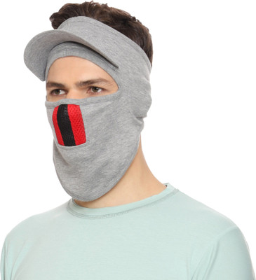 Gajraj Grey Bike Face Mask for Men & Women(Size: Free,  Balaclava)