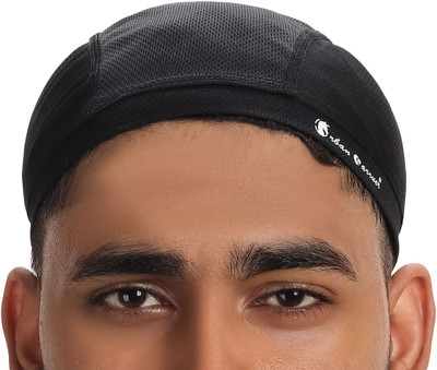 Urban Carrier Black Helmet Skull Cap for Men & Women(Size: Free,  Balaclava)