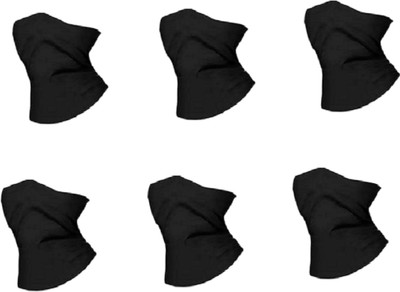 valdez Black Bike Face Mask for Men & Women(Size: Free,  Balaclava)