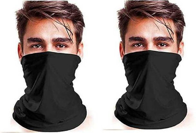 BikenWear Black Helmet Skull Cap for Men & Women(Size: Free,  Balaclava)