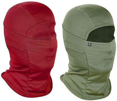 Tough Headwear Green, Maroon Bike Face Mask for Boys & Girls(Size: Free,  Balaclava)
