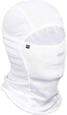 Tough Headwear White Bike Face Mask for Boys & Girls(Size: Free,  Balaclava)