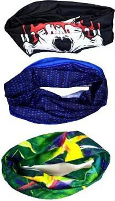 S Mark Multicolor Bike Face Mask for Men & Women(Size: Free,  Balaclava)