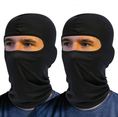 GEAR HUNT Black Bike Face Mask for Men & Women(Size: Free,  Balaclava)