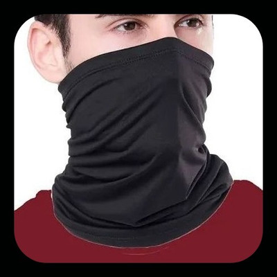 Run India Black Helmet Skull Cap for Men & Women(Size: Free,  Balaclava)
